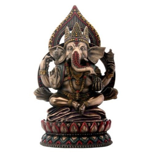 Seated ganesha lotus - -, 8