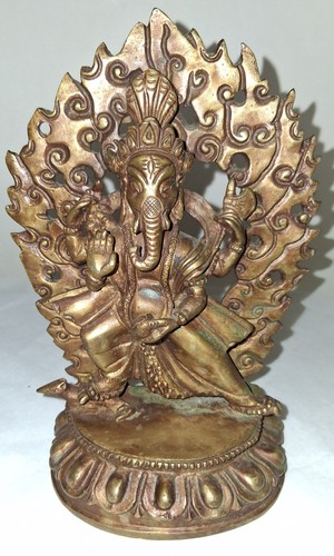Dancing lord ganesha brass - dancing,
